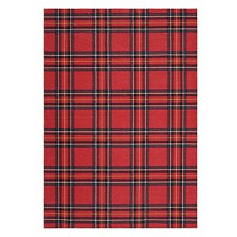 Garvee Checkered Christmas Rugs Non Slip Low Pile Throw Carpet for Bedroom Kitchen