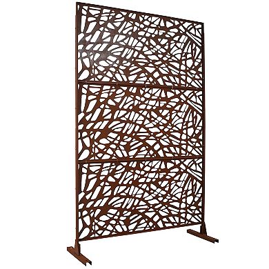 LOVMOR Privacy Screens Freestanding Privacy Fence Panels for Privacy Screens