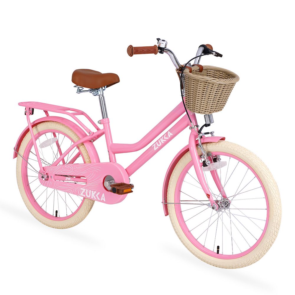 LOVMOR 20 Inch Girls Bike 710 Years Basket No Training Wheels
