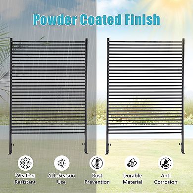 LOVMOR Privacy Screens Freestanding Privacy Screens with Stand