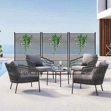 LOVMOR Privacy Screens Freestanding Privacy Screens with Stand