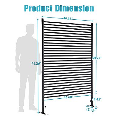 LOVMOR Privacy Screens Freestanding Privacy Screens with Stand