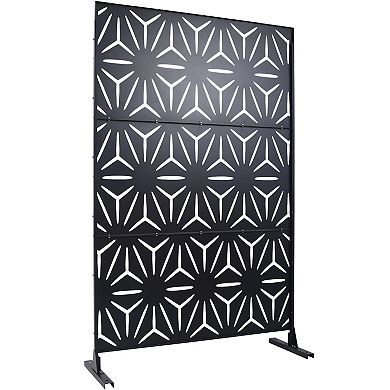 LOVMOR Privacy Screens Freestanding Privacy Fence Panels for Privacy Screens