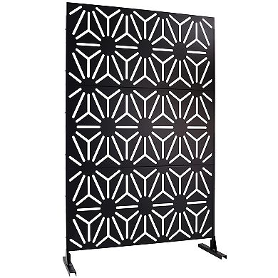 LOVMOR Privacy Screens Freestanding Privacy Fence Panels for Privacy Screens