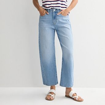 Women's Sonoma Goods For Life® High Rise Barrel Ankle Jeans