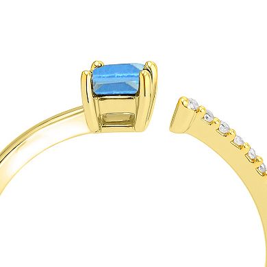 Luna Mia 10k Gold Multi-Gemstone & Diamond Accent Ring