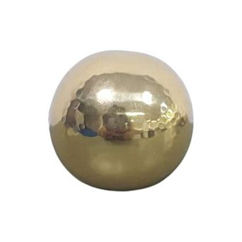 Everyday Decor Hammered Brass Metal Orb Table Decor