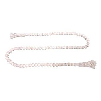 Everyday Decor Wood Beaded Garland Table Decor