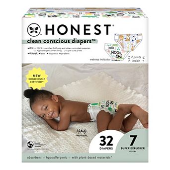 The Honest Company Barnyard Babies + It's a Pawty Size 7 Diaper Club Box