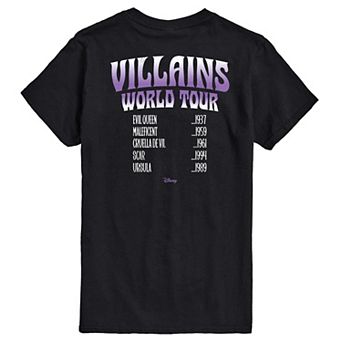 Big & Tall Disney Villains World Tour Graphic Tee