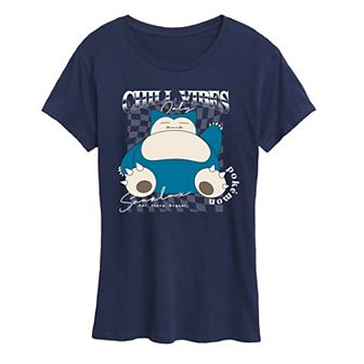 Women's Pokémon Snorlax Chill Vibes Only Graphic Tee