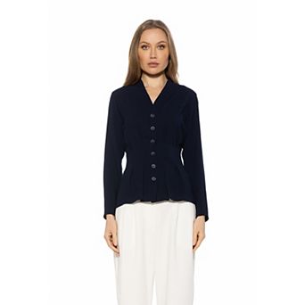Women's ALEXIA ADMOR Amaris Cinched Waist Long Sleeve Blouse
