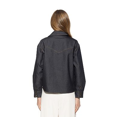 Women's ALEXIA ADMOR Thalina Western Shirt With Front Lace-Up Detail