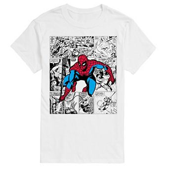 Big & Tall Marvel Spider-Man Comic Panels Graphic Tee