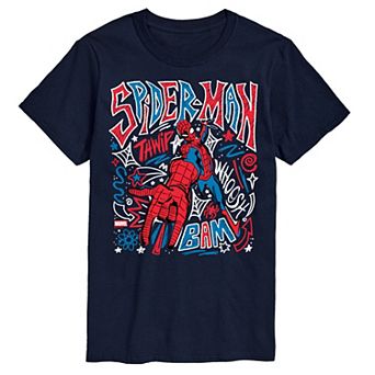 Big & Tall Marvel Spider-Man Doodles Graphic Tee