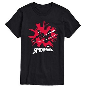 Big & Tall Marvel Spider-Man Miles Morales Skyline Graphic Tee