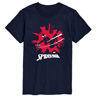 Big & Tall Marvel Spider-Man Miles Morales Skyline Graphic Tee