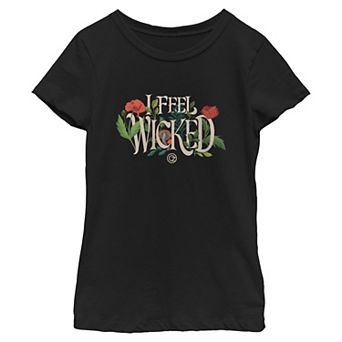 Girls 7-16 Wicked For Good I Feel Wicked Short Sleeve Graphic Tee