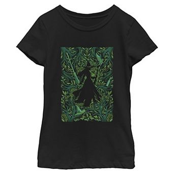 Girls 7-16 Wicked For Good Elphaba Forest Print Short Sleeve Graphic Tee