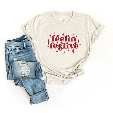 Whimsical Feelin Festive - Women's Short Sleeve Graphic T-Shirt