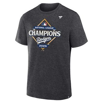 Men's Fanatics Los Angeles Dodgers 2025 National League Champions Locker Room Graphic T-Shirt
