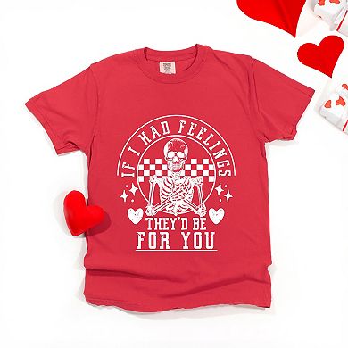 Simply Sage Market Valentine Feelings Skeleton Garment Dyed Tee