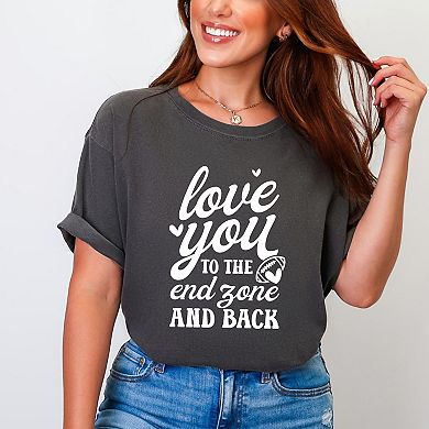 Simply Sage Market To The End Zone And Back Garment Dyed Tee