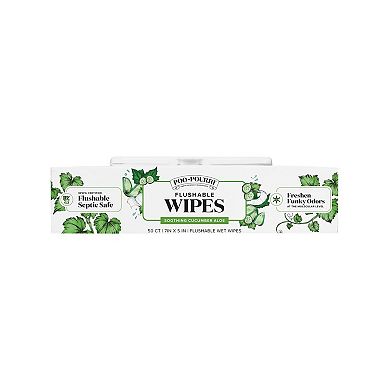 Poo-Pourri 50-ct. Soothing Cucumber Aloe Flushable Wipes Pack