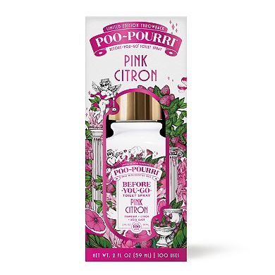 Poo-Pourri 2-oz. Pink Citron Before-You-Go Toilet Spray Essential Oil Blend