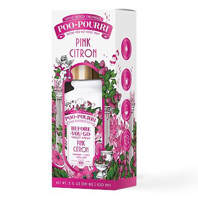 Poo-Pourri 2-oz. Pink Citron Before-You-Go Toilet Spray Essential Oil Blend