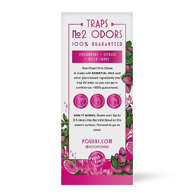 Poo-Pourri 2-oz. Pink Citron Before-You-Go Toilet Spray Essential Oil Blend