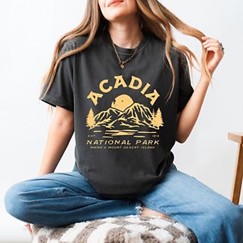 Simply Sage Market Vintage Acadia National Park Garment Dyed Tee