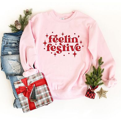 Whimsical Feelin Festive - Women's Graphic Sweatshirt