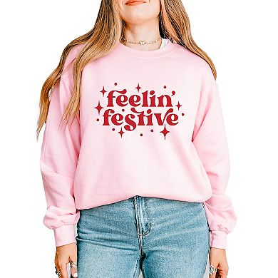Whimsical Feelin Festive - Women's Graphic Sweatshirt