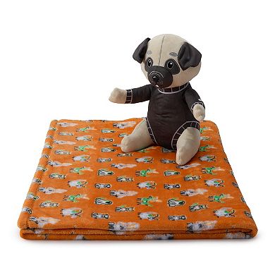 The Big One Kids™ Skeleton Dog Glow-In-The Dark Buddy & Throw