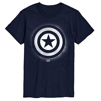Big & Tall Marvel Captain America Logo Graphic Tee