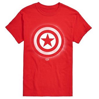 Big & Tall Marvel Captain America Logo Graphic Tee