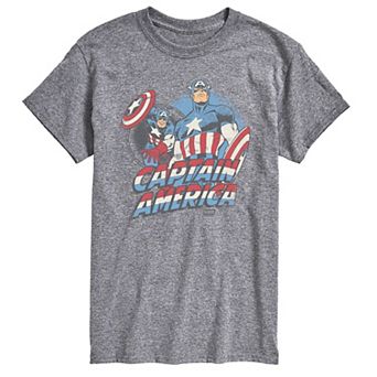 Big & Tall Marvel Captain America Retro Graphic Tee