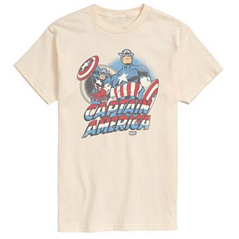 Big & Tall Marvel Captain America Retro Graphic Tee