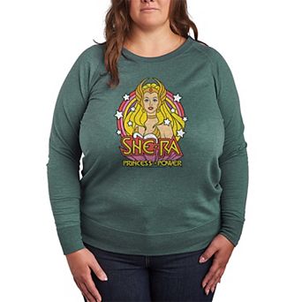 Plus Size She-Ra With Stars French Terry Long Sleeve Tee