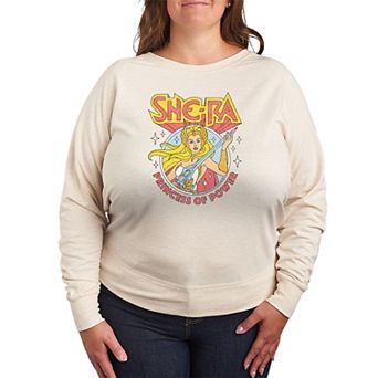 Plus Size She-Ra Princess Of Power French Terry Long Sleeve Tee