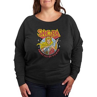 Plus Size She-Ra Princess Of Power French Terry Long Sleeve Tee
