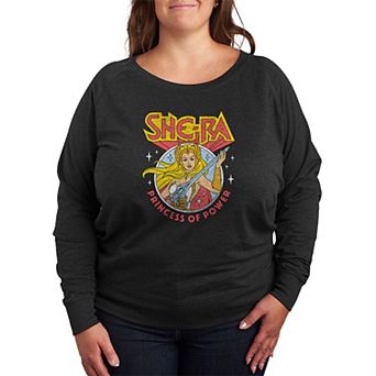 Plus Size She-Ra Princess Of Power French Terry Long Sleeve Tee