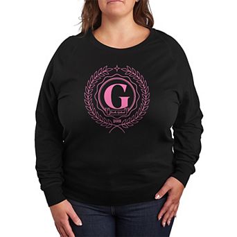 Plus Size Wicked Glinda Collegiate French Terry Long Sleeve Tee