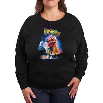 Plus Size Back To The Future Part II French Terry Long Sleeve Tee