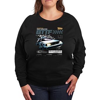 Plus Size Back To The Future French Terry Long Sleeve Tee