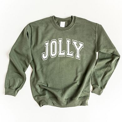 Simply Sage Market Jolly Varsity Thick Outline Sweatshirt