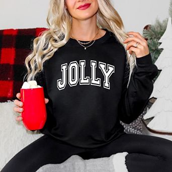 Simply Sage Market Jolly Varsity Thick Outline Sweatshirt