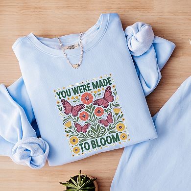 You Were Made To Bloom - Lightweight Garment Dyed Sweatshirt