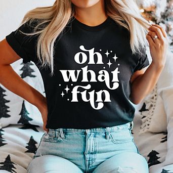 Simply Sage Market Whimsical Oh What Fun Short Sleeve Tee